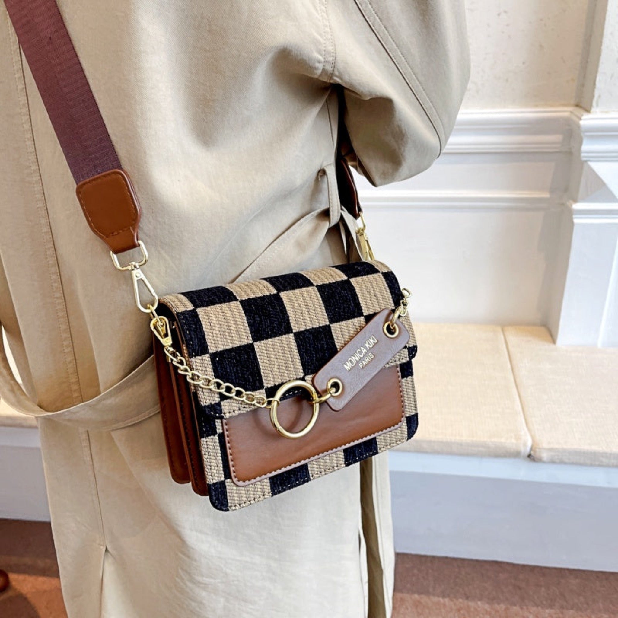 Chic Success Checkered Handbag – Lauriebelles