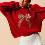 Maya Ribbon Sweater Top