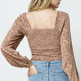 Latte Laced Smocking Top