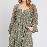 Gabriela Floral Print Dress