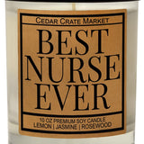 Best Nurse Ever Soy Candle