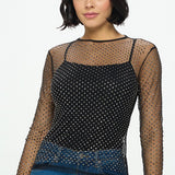 Sheer Mesh Top