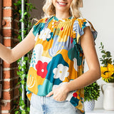 Hana Flutter Sleeve Top