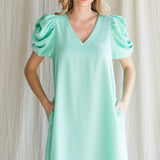 Bethany Draped Sleeves Dress