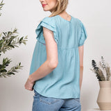 Hayley Woven Top - Jade