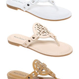 Juliana Casual Sandals - White