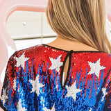 Aimee American Sequin Top