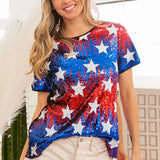 Aimee American Sequin Top