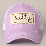 Salty Canvas Patch Mesh Back Baseball Cap