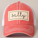 Salty Canvas Patch Mesh Back Baseball Cap