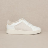 Pearlescent Paneled Sneakers