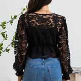 Katrina Lace Cropped Top