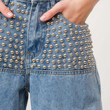 Andrea Studded Wide Leg  Pants