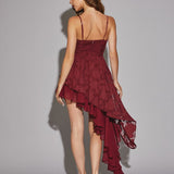 Unbalanced Ruffle Dress