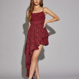 Unbalanced Ruffle Dress