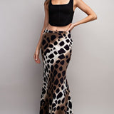 Spotted Maxi Skirt