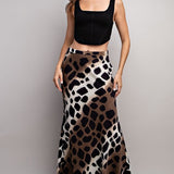 Spotted Maxi Skirt