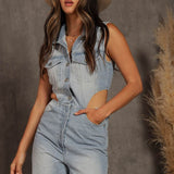 Briana Denim Jumpsuit