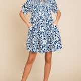 Amanda Print Collar Dress