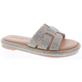 Amanda Rhinestone Sandals - Nude