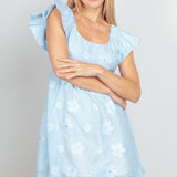 Mariana Mini Dress - Sky Blue