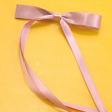 Long Bow Satin Hair Clip