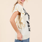 Eliana Embroidery Knit Top