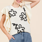 Eliana Embroidery Knit Top