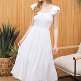 Wendy Eyelet Hem Dress