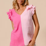 Hana Ruffled Edge Top