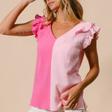 Hana Ruffled Edge Top