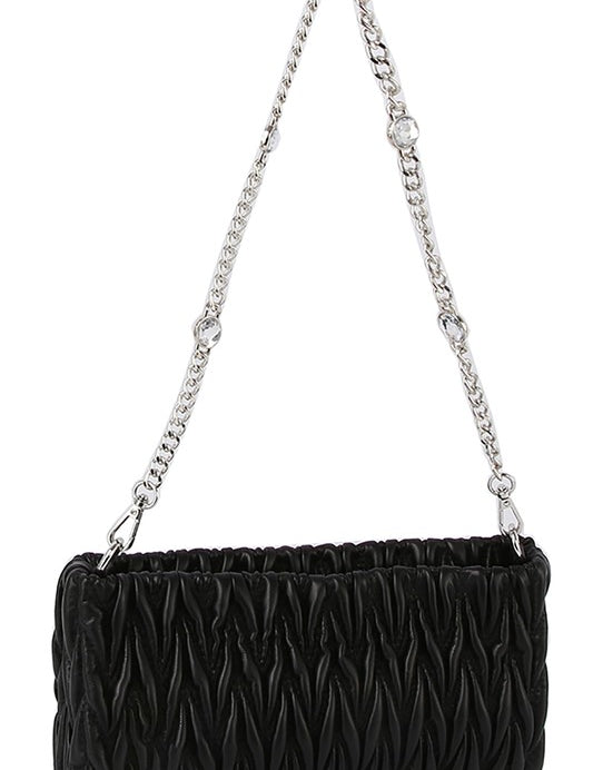 Chevron Quilted Crossbody Bag