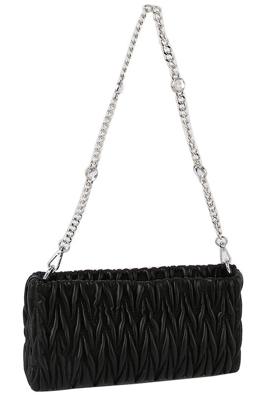 Chevron Quilted Crossbody Bag