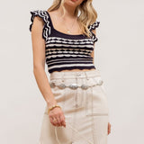 Sandra knit Crop Top