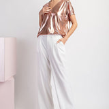 Amara Metallic Top