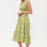 Alexandra Midi Dress - Green