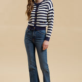 Mila Stripe Knit Cardigan