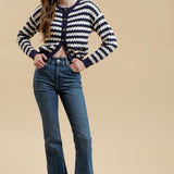 Mila Stripe Knit Cardigan