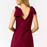 Shoulder Bow Detailed Shift Dress