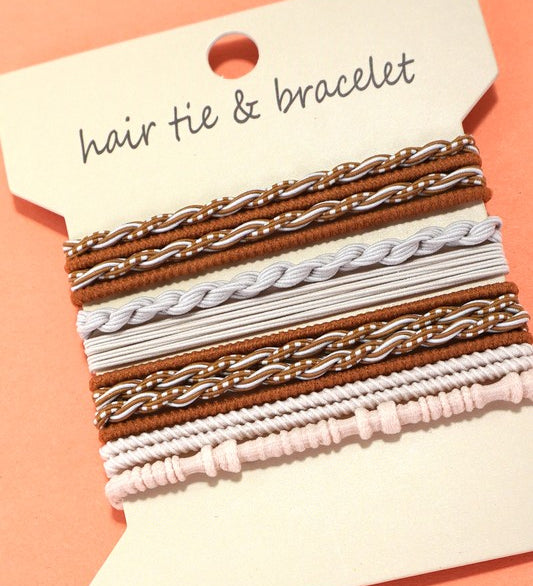 Boho Dual Function Knot Bracelet Hair Ties