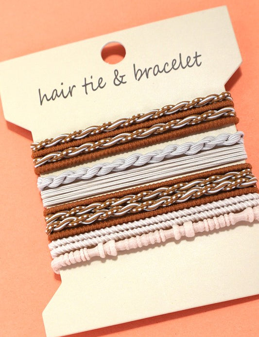 Boho Dual Function Knot Bracelet Hair Ties