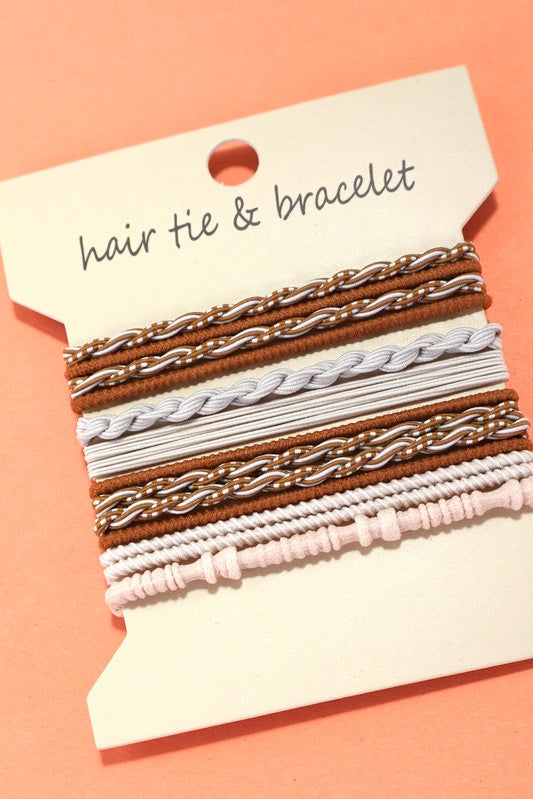 Boho Dual Function Knot Bracelet Hair Ties