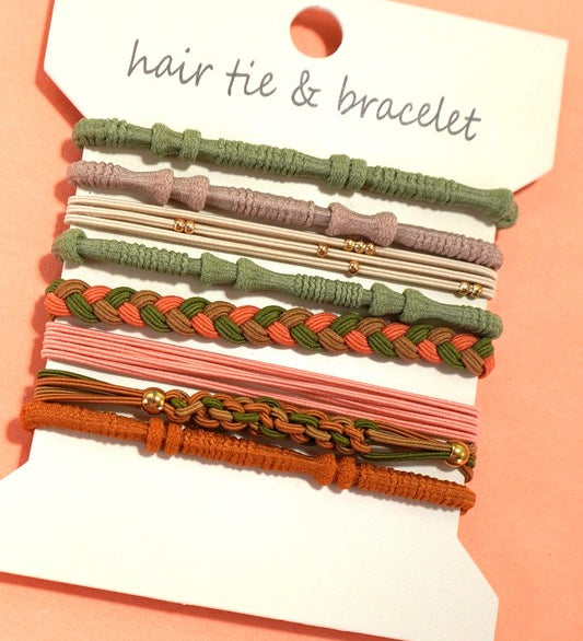 Boho Dual Function Knot Bracelet Hair Ties