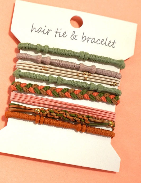 Boho Dual Function Knot Bracelet Hair Ties