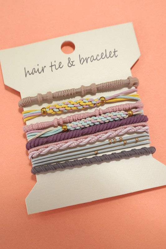 Boho Dual Function Knot Bracelet Hair Ties