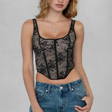 Lace Bustier Corset Top