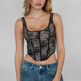 Lace Bustier Corset Top