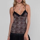 Leopard Bodycon Lace Mini Dress