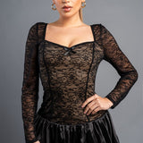 Lace Stretch Bubble Dress