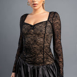 Lace Stretch Bubble Dress